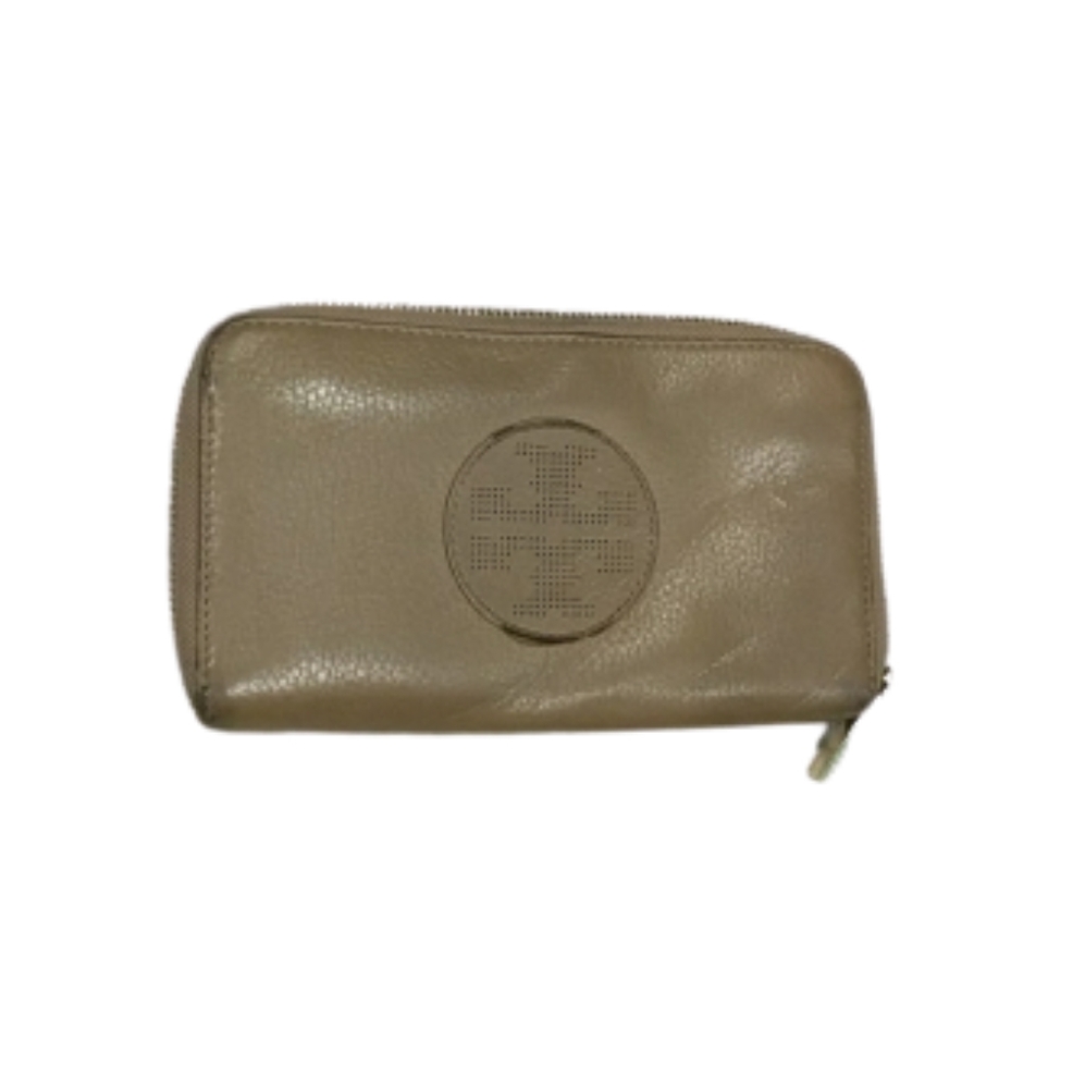 Tory Burch genuine leather full zip wallet